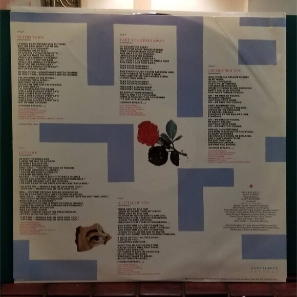 1986 Eurythmics "Revenge" Vinyl Record Album Turkish Release RCA AJLI 5847 - Picture 2 of 6